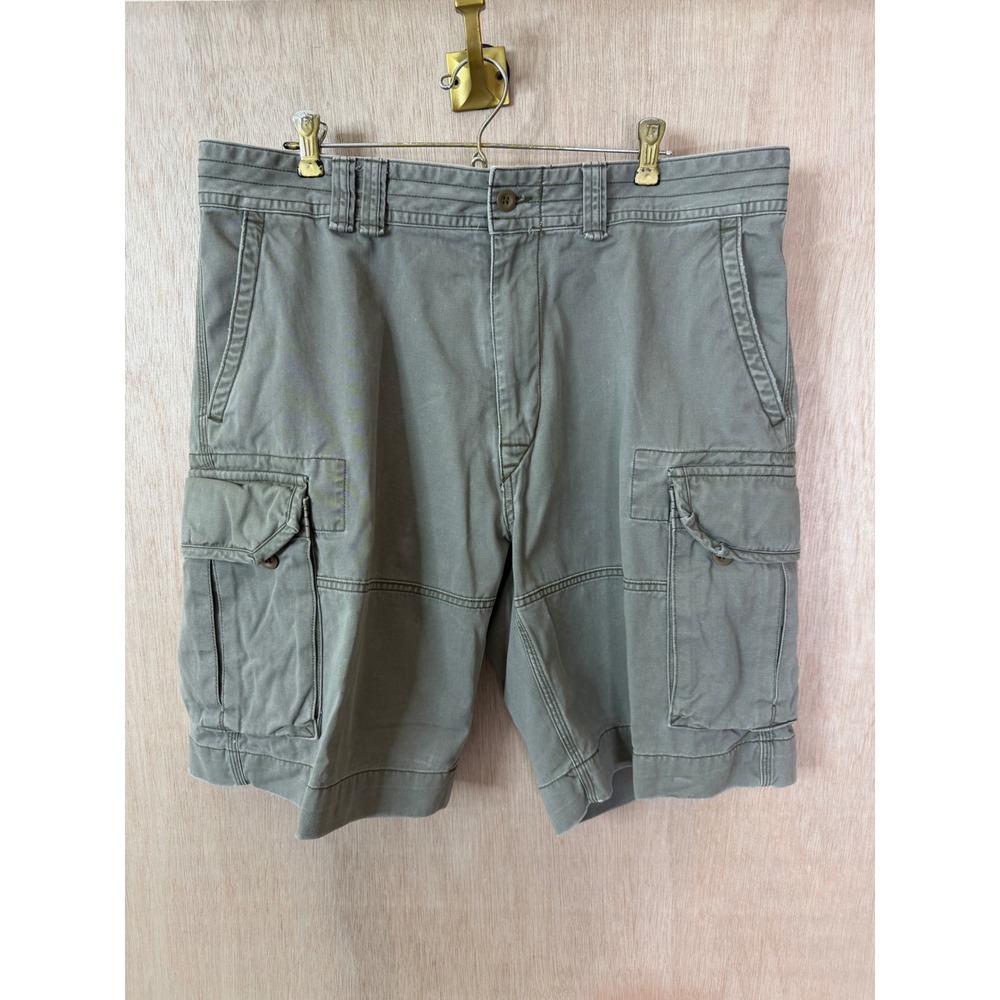 Polo Ralph Lauren Mens Cargo Shorts Olive Green Utility Multi-Pocket Cotton 37